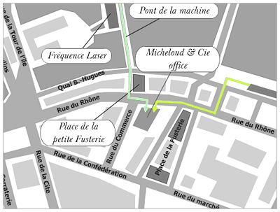Detailed map of Geneva